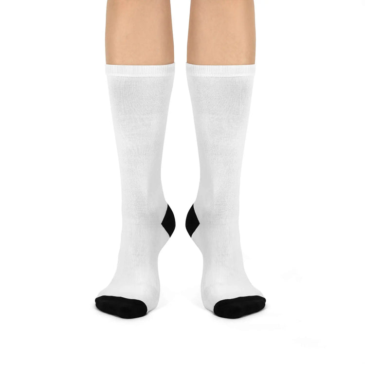Printed Cushioned Bottom Crew Socks