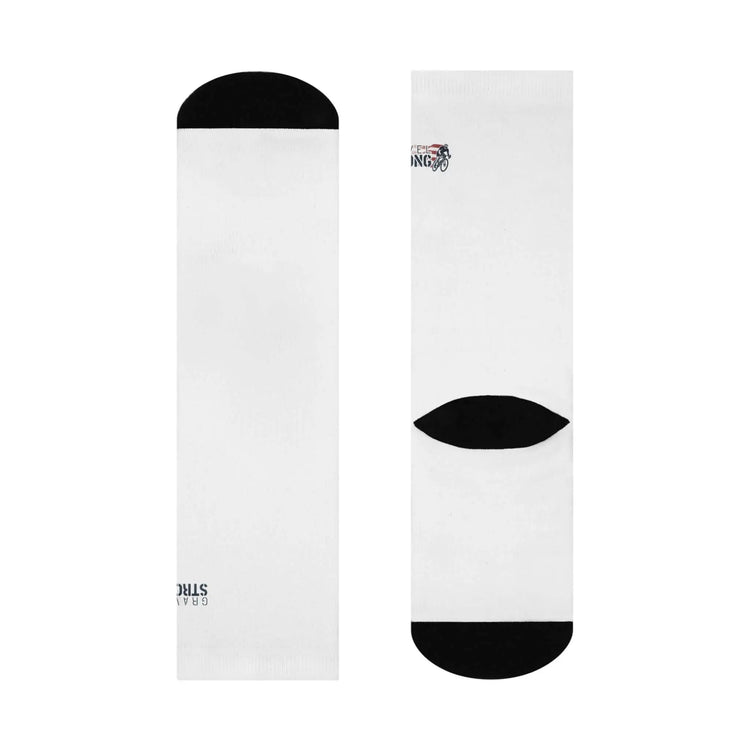 Printed Cushioned Bottom Crew Socks