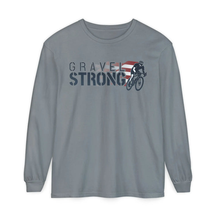 Long Sleeve T-Shirt | Unisex Cycling Tee Gravel Strong
