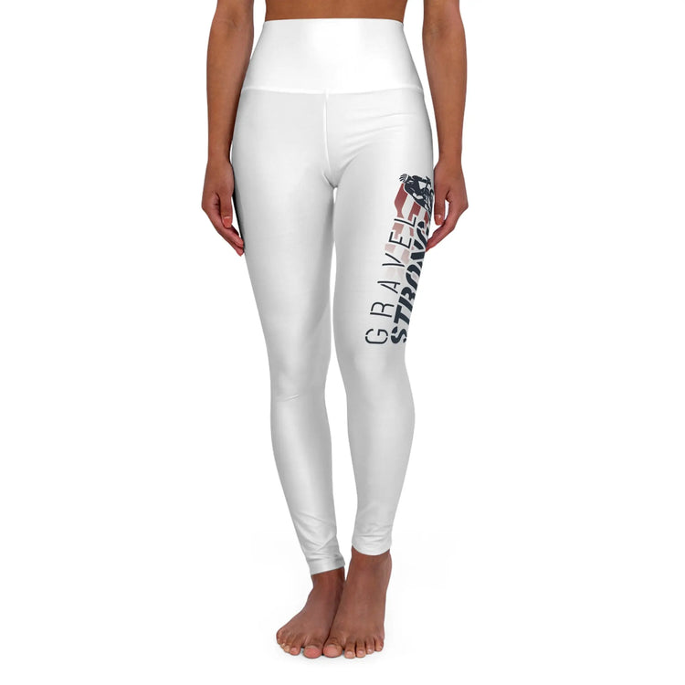 High Waisted Yoga Leggings Gravel Strong