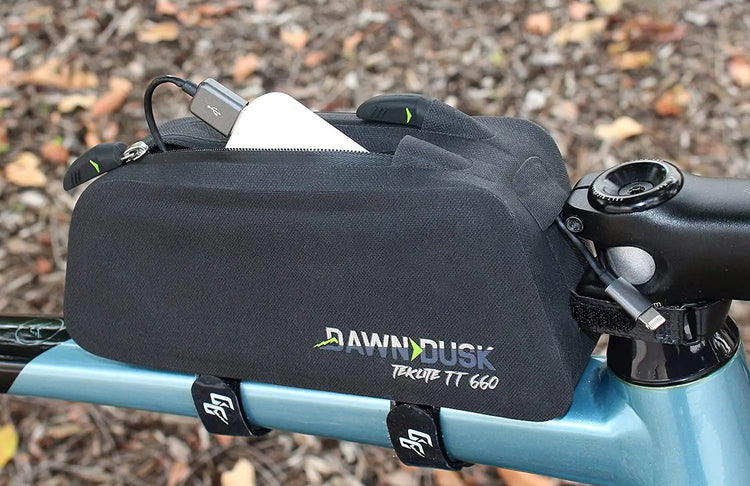 Dawn to Dusk Tektite TT 660 Gravel Bike Top Tube Storage Bag Triathlete Store