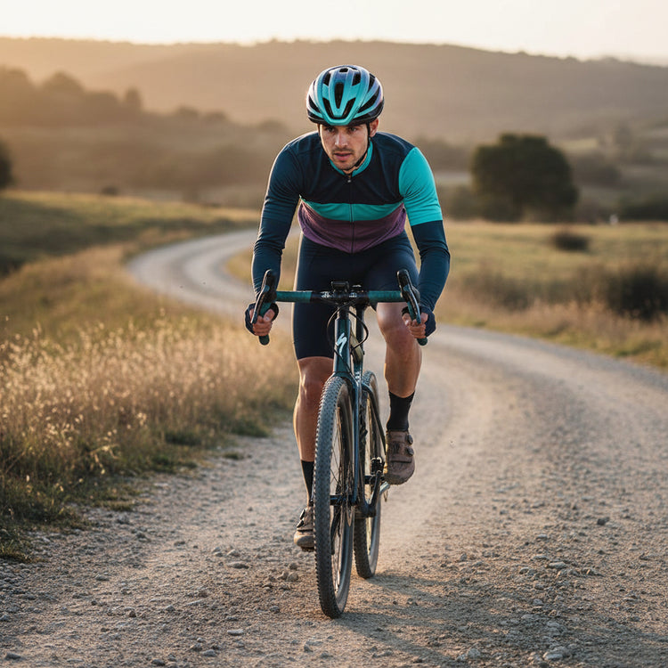 Multicolored helmet with black straps on a white background