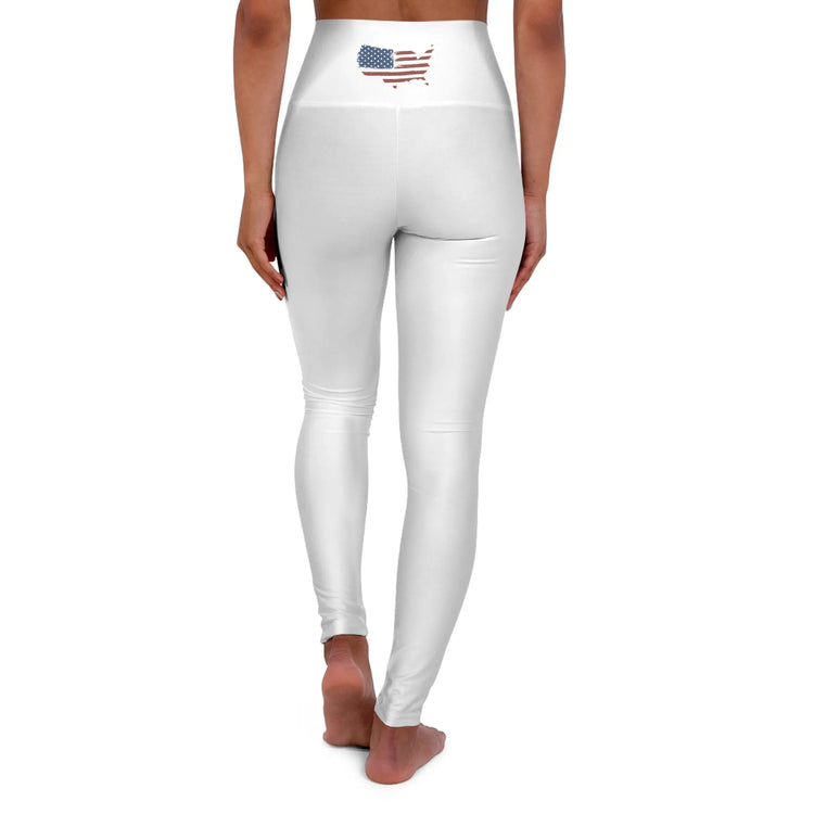 High Waisted Yoga Leggings - Ride Gravel Strong