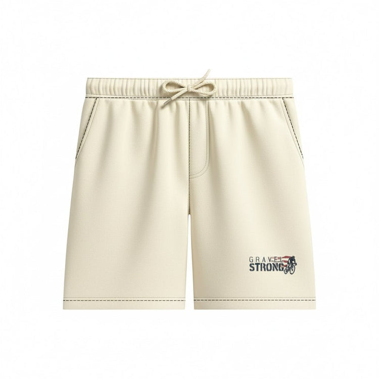 Lightweight Unisex Fleece Sweat Shorts - Ride Gravel Strong