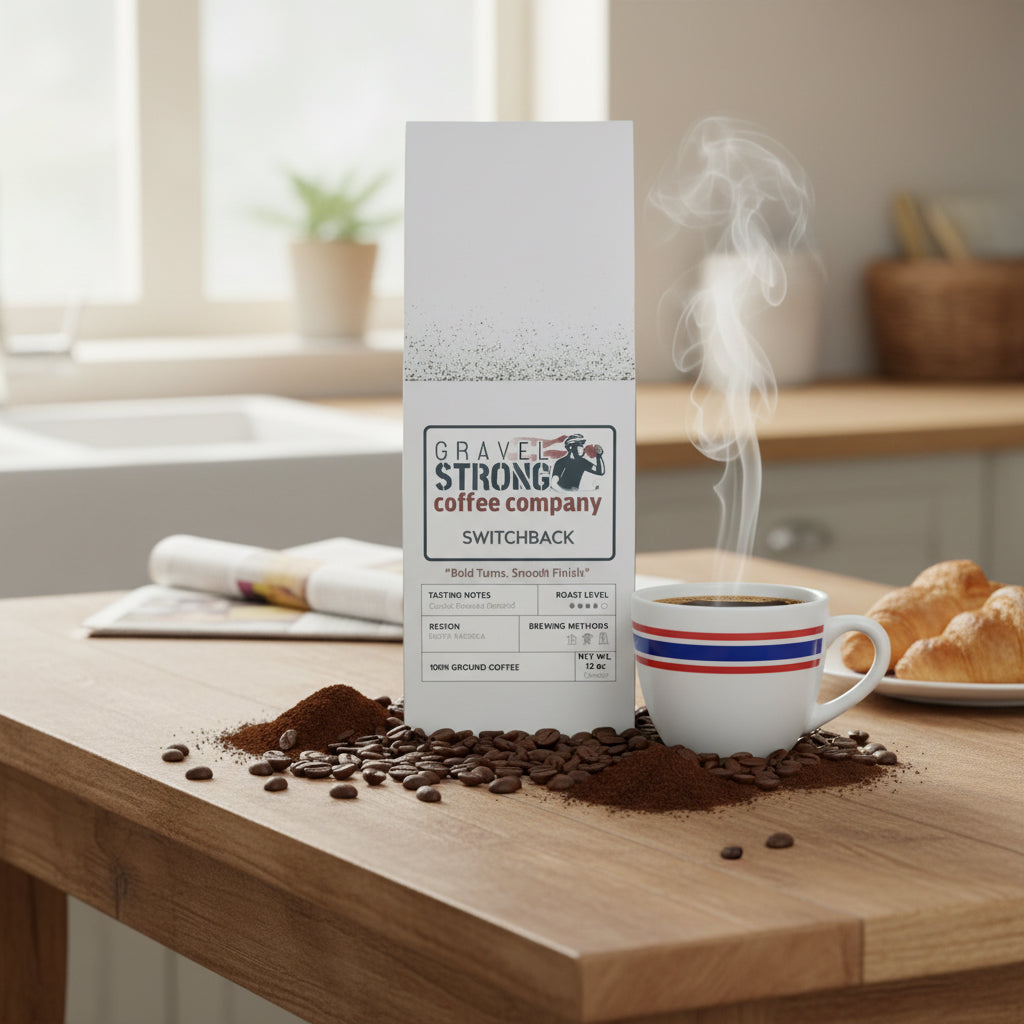 Gravel Strong - Switchback (Medium-Dark Roast Coffee) - Ride Gravel Strong