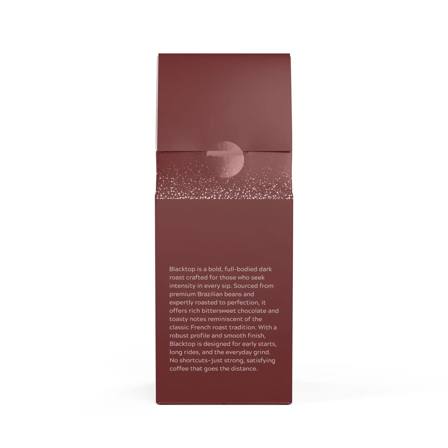 Bold and full-bodied, Gravel Strong Black Top Dark Roast delivers rich notes of bittersweet chocolate and toasted nuts. Small-batch roasted in the USA for quality.