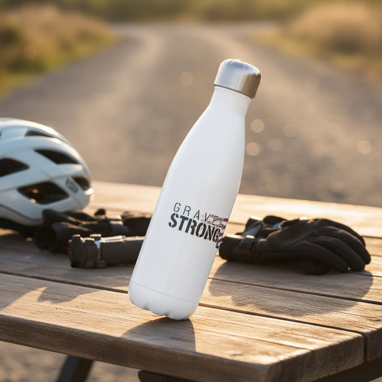 GS 17 oz. Stainless Steel Water Bottle - Ride Gravel Strong