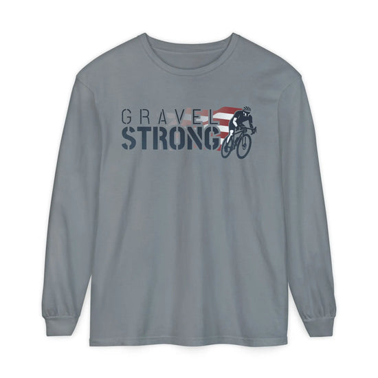 Long Sleeve T-Shirt | Unisex Cycling Tee Gravel Strong