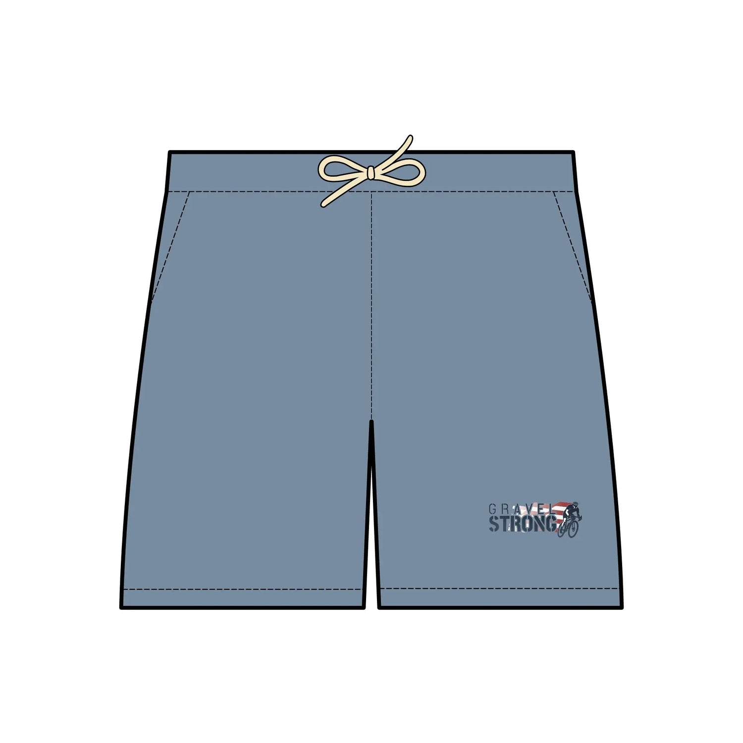 Lightweight Unisex Fleece Sweat Shorts Gravel Strong