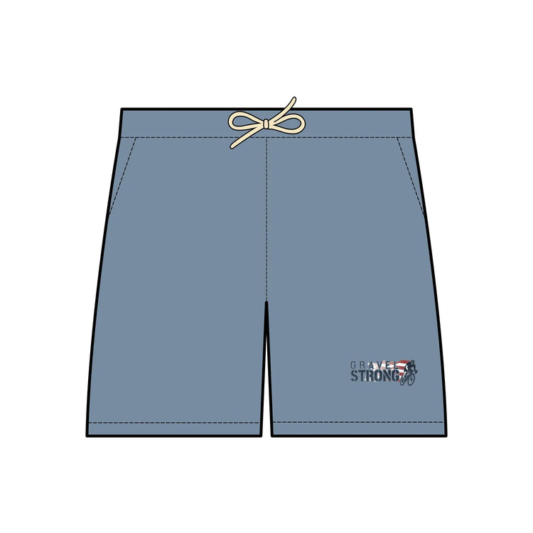 Lightweight Unisex Fleece Sweat Shorts Gravel Strong