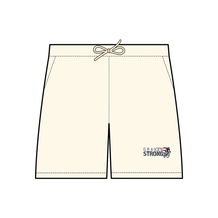 Lightweight Unisex Fleece Sweat Shorts Gravel Strong