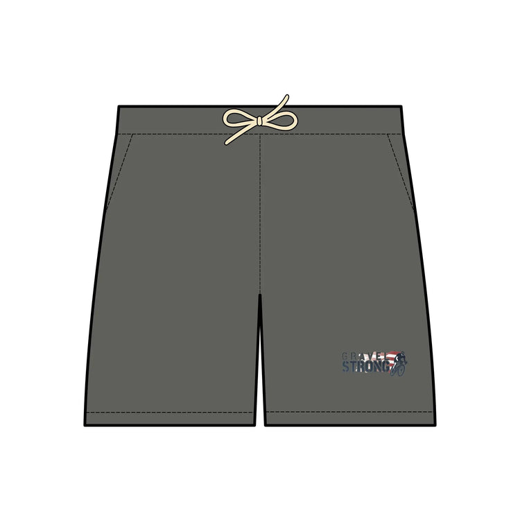 Lightweight Unisex Fleece Sweat Shorts Gravel Strong