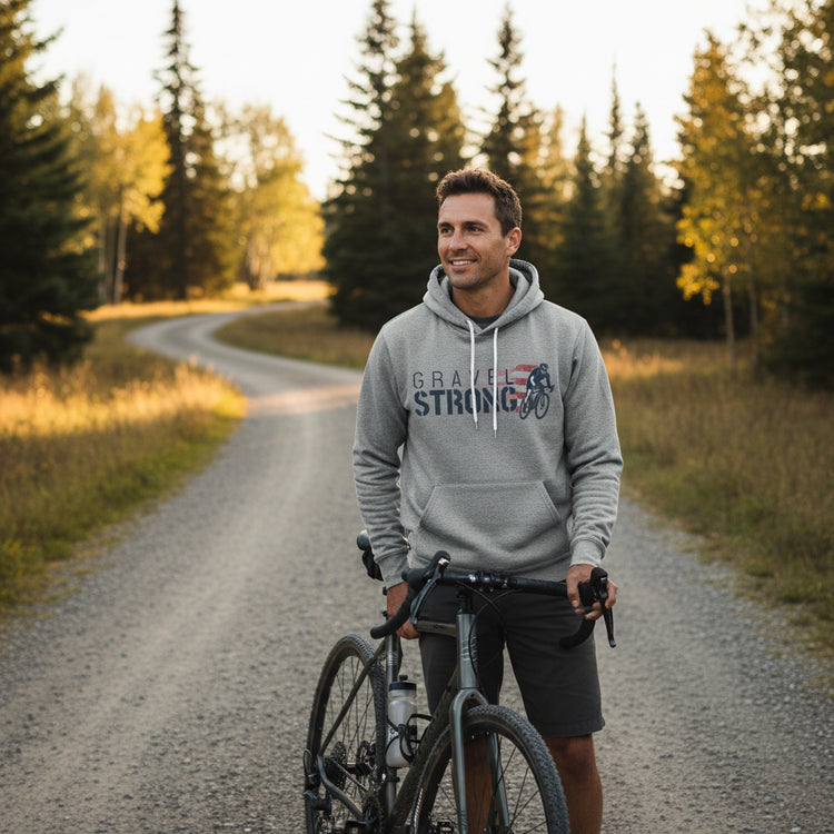 GS Performance Fleece Hoodie for Everyday Comfort - Ride Gravel Strong