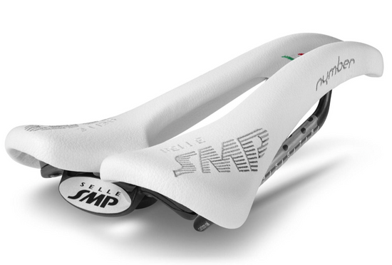 Selle SMP Nymber Saddle with Carbon Rails (White)