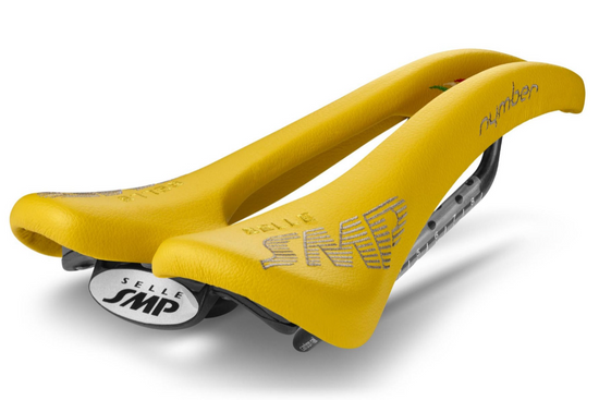 Selle SMP Nymber Saddle with Carbon Rails (Yellow)