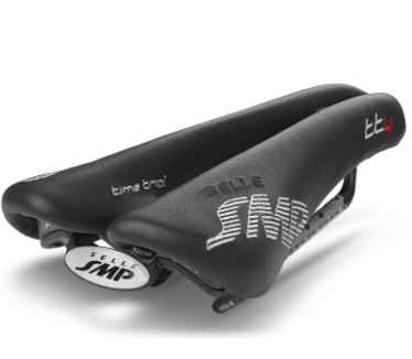 Selle SMP TT4 Time Trial Saddle with Carbon Rails (Black)