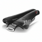 Black bicycle saddle with &