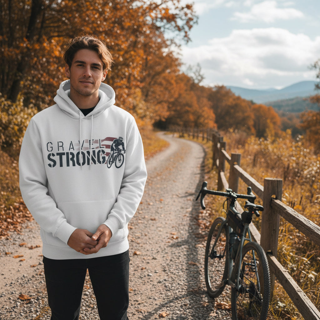 GS Performance Fleece Hoodie for Everyday Comfort - Ride Gravel Strong