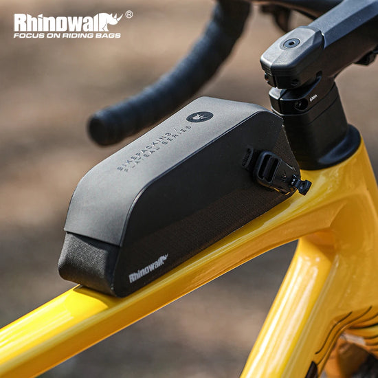 Rhinowalk Waterproof Top Tube Bike Bag – Front Frame Storage for Road, MTB & Gravel Bikes