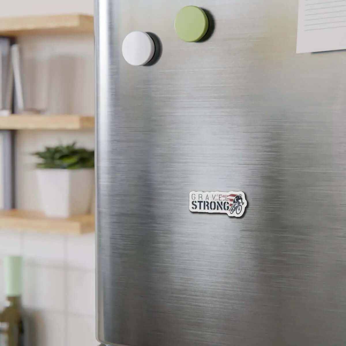 GS Durable Die Cut Logo Magnets - Ride Gravel Strong