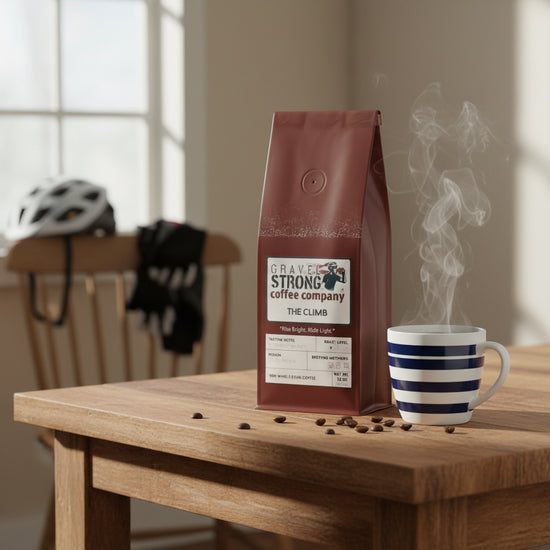 Gravel Strong - The Climb Light Roast Coffee - Ride Gravel Strong