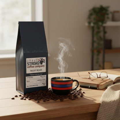 Gravel Strong - Rocky Road Medium Roast Coffee - Ride Gravel Strong