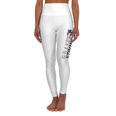 High Waisted Yoga Leggings - Ride Gravel Strong