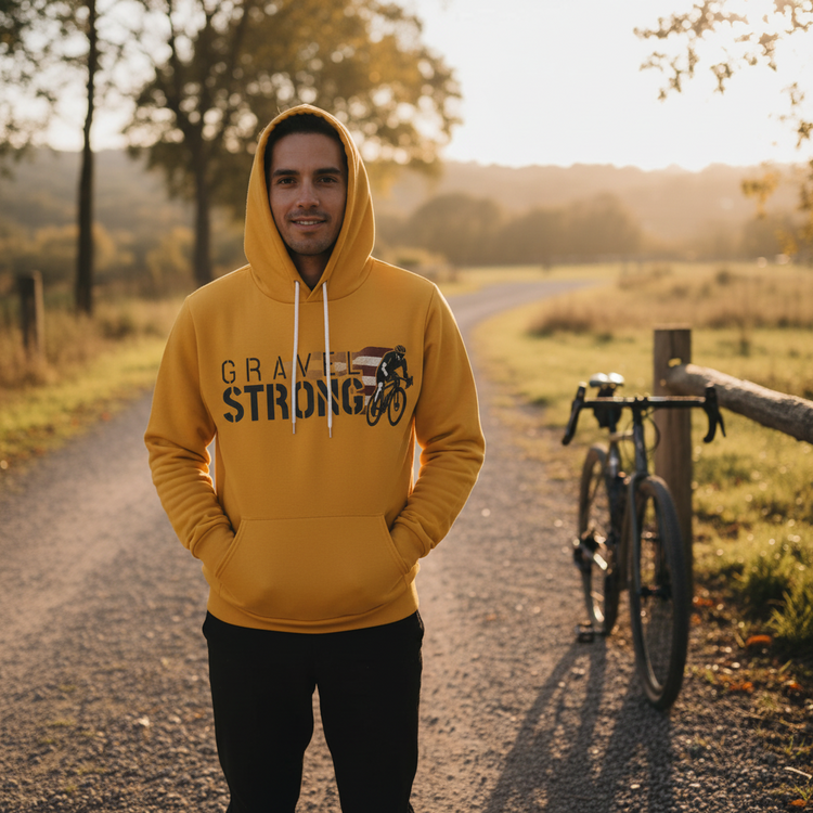 GS Performance Fleece Hoodie for Everyday Comfort - Ride Gravel Strong