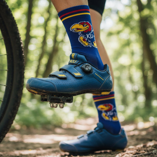 Kansas Jayhawks Sport Socks - Ride Gravel Strong