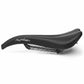Black bicycle saddle with &