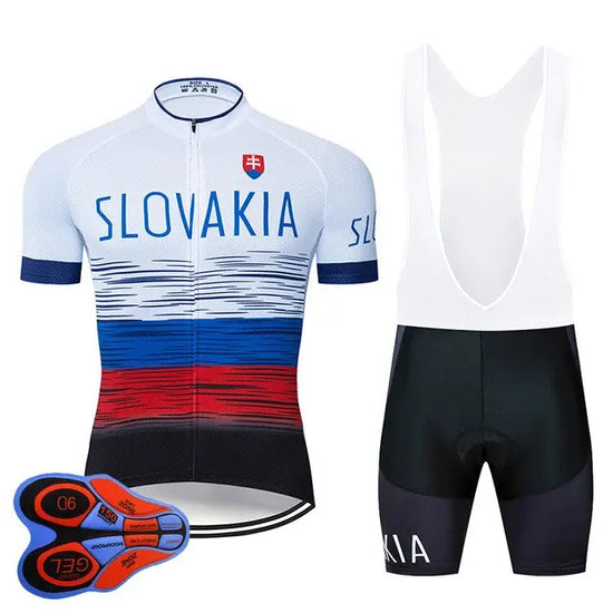 SLOVAKIA Cycling Clothing 9D Set MTB Jersey Bicycle Clothes Ropa Ciclismo Mens Quick Dry Bike Wear Short Maillot Culotte Vimost Shop