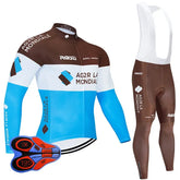 Pro Team Cycling Jersey 9D Set MTB Uniform France Bicycle Clothing Spring/Autumn Bike Clothes Mens Long Cycling Wear Vimost Shop