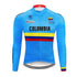 COLOMBIA Cycling Jersey 9D Bib Set MTB Uniform Bike Clothing Quick Dry Bicycle Clothes Mens Long Cycling Wear Vimost Shop