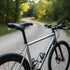 Black bicycle saddle with &