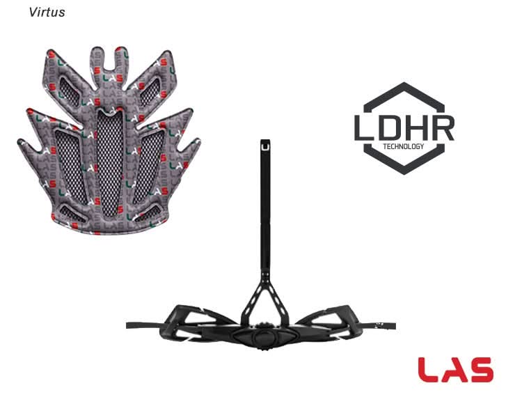 LAS Virtus Cycling Helmet - White/Black - Ride Gravel Strong